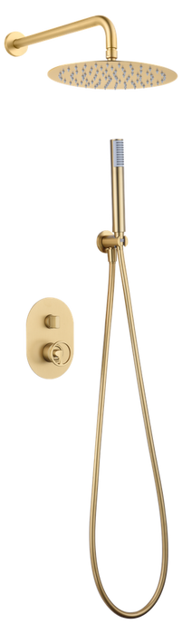 IMEX GPC033/OC OLIMPO Shower Set Single-lever Built-in Brushed Gold