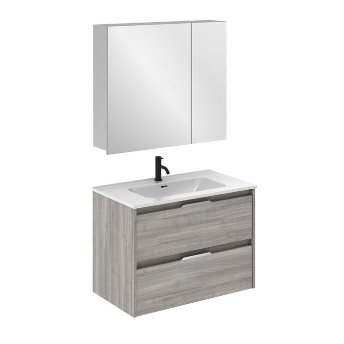 AMIZUVA C0073835 SUKI Conjunto Completo 2 Cajones 80 Gris Arenado