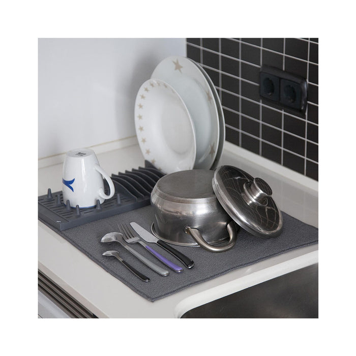 ARCOBAÑ FC61ESCPLG  Escurridor Platos Gris Con Paño