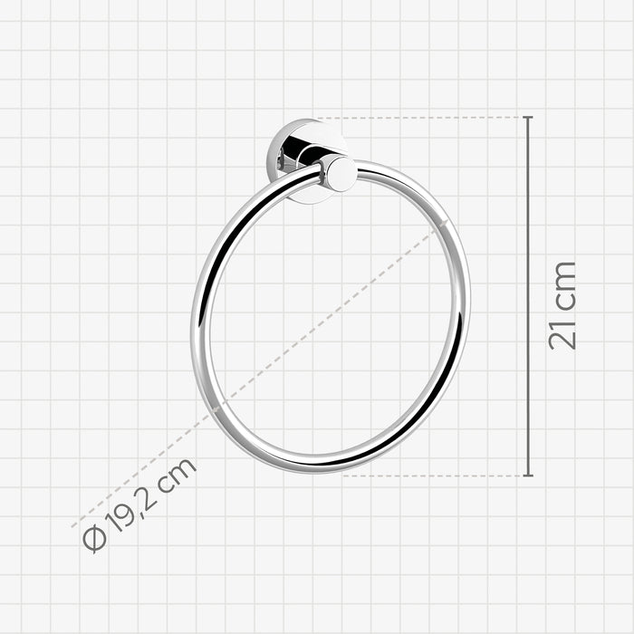 SONIA 181308 ASTRAL Toallero Anilla Cromo