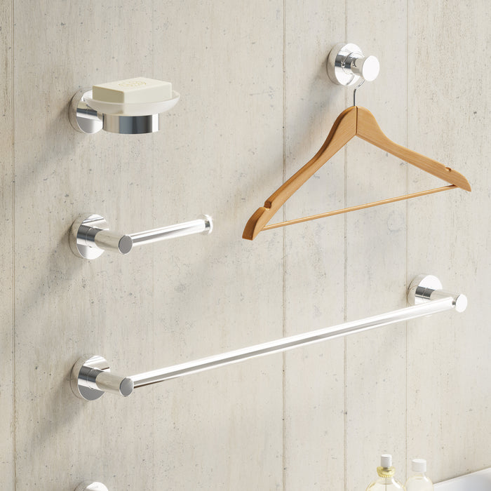 SONIA 181322 ASTRAL Portarrollos Abierto Cromo