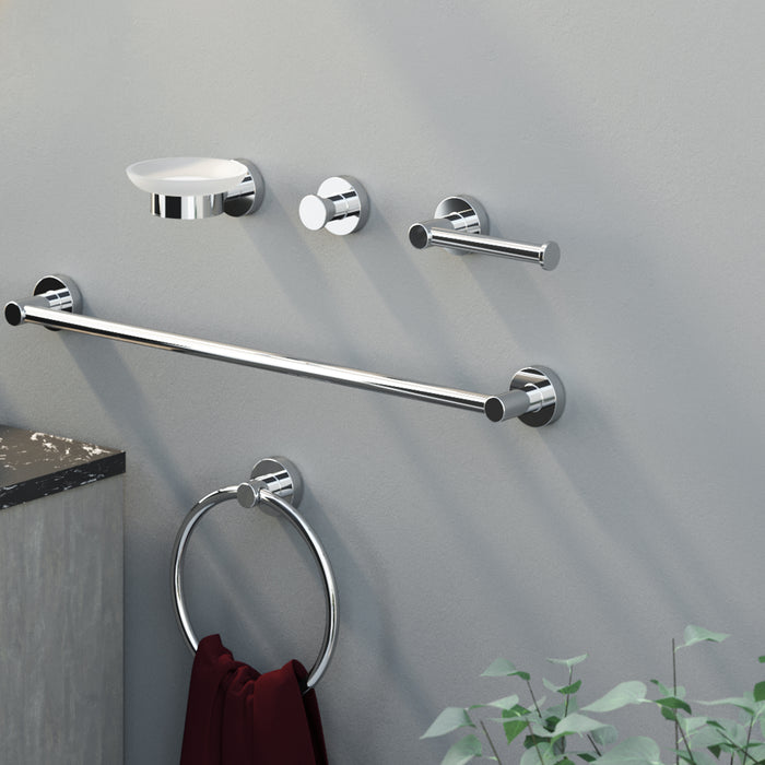 SONIA 181322 ASTRAL Portarrollos Abierto Cromo