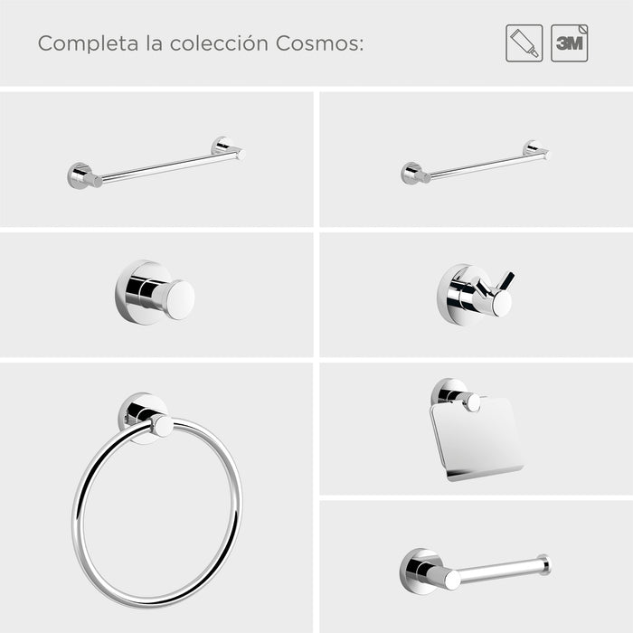 SONIA 181322 ASTRAL Portarrollos Abierto Cromo