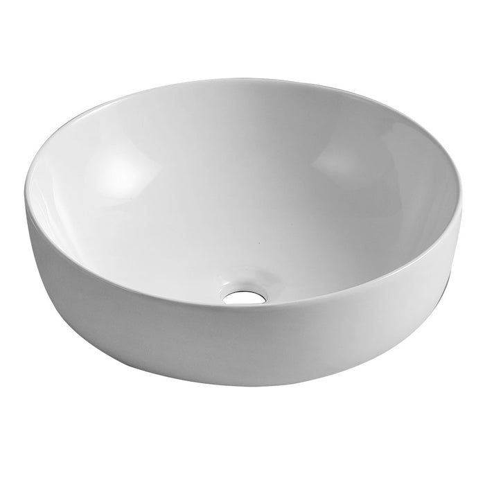 LLAVISAN 509084 Sink Overcounter Round 35X35X11 White