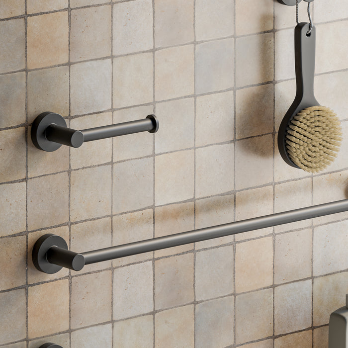 SONIA 185177 ASTRAL Portarrollos Abierto Negro Mate