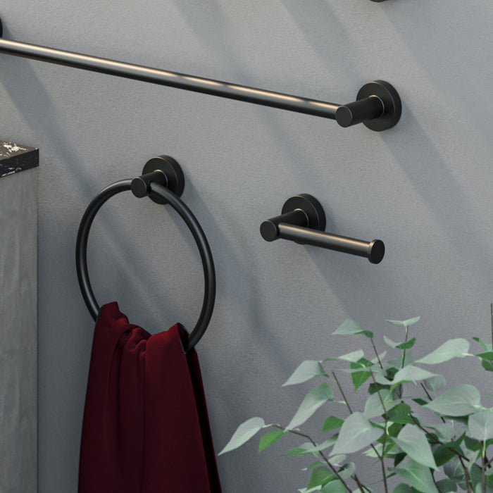 SONIA 185177 ASTRAL Portarrollos Abierto Negro Mate