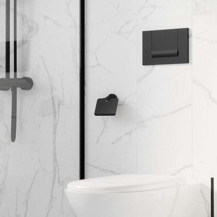 SONIA 185207 ASTRAL Portarrollos Negro Mate