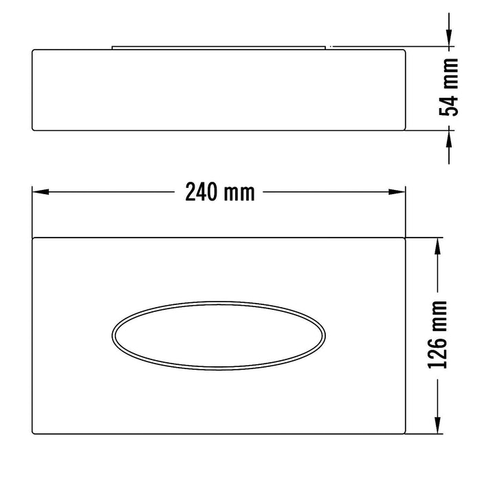 MEDICLINICS AI0985C Dispensador de pañuelos Inox Brillo 5 a 7 Días Mediclinics 