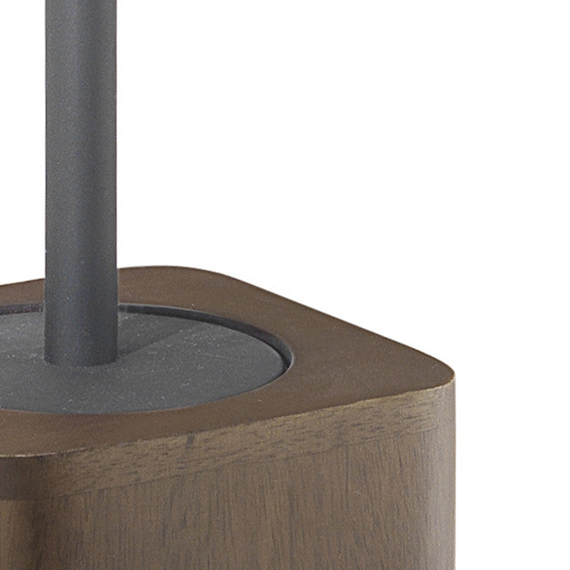 GEDY 39333000000 DAFNE Walnut Toilet Brush Holder