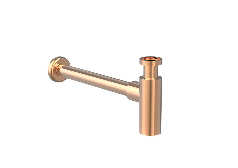 ROCA A5064070RG AQUA Basic Sifón Mural Cilíndrico de 1 1/4" Lavabo Tubo de 300 Mm Oro Rosa