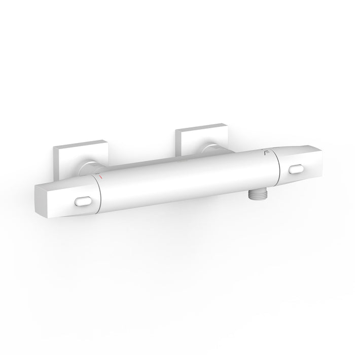 TRES 19016405BM OVER-WALL Thermostatic Wall-Mounted Over-Wall Shower Faucet Matte White