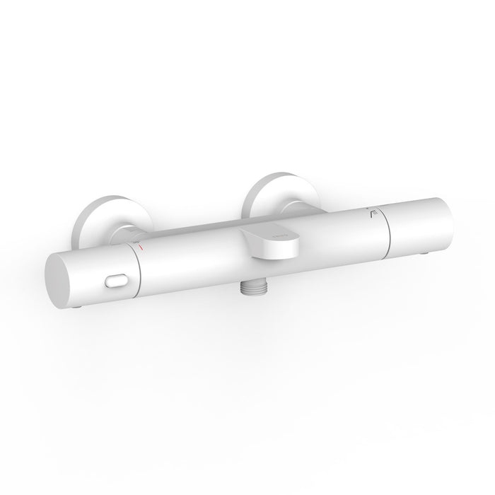 TRES 19017402BM OVER-WALL Wall-Mounted Thermostatic Faucet Over-Wall Bathtub and Shower Matte White