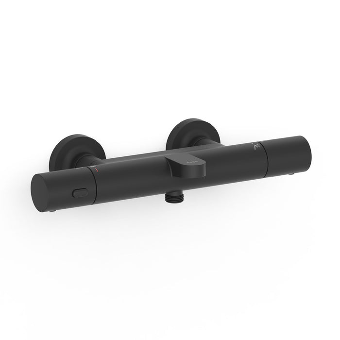 TRES 19017402NM OVER-WALL Wall-Mounted Thermostatic Faucet Over-Wall Bathtub and Shower Matte Black