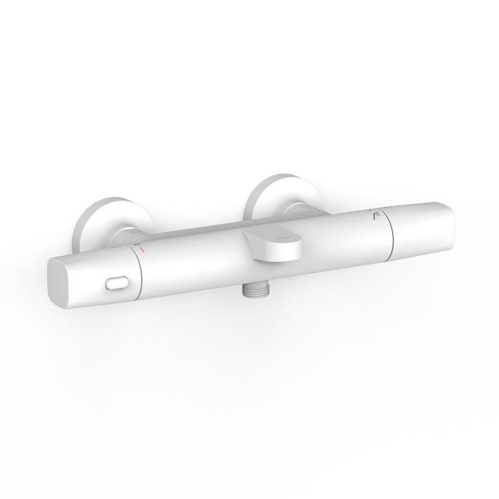 TRES 19017404BM OVER-WALL Wall-Mounted Thermostatic Faucet Over-Wall Bathtub and Shower Matte White