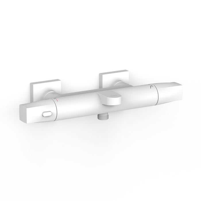 TRES 19017405BM OVER-WALL Wall-Mounted Thermostatic Faucet Over-Wall Bathtub and Shower Matte White