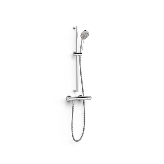 TRES 19019601 OVER-WALL Thermostatic Wall-Mounted Faucet Kit Over-Wall Shower Chrome Color