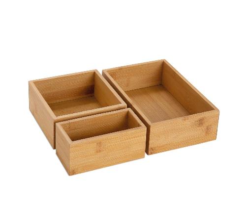 ANDREA HOUSE AX73022 Set 3 Cajas Almacenaje 30X23X7Cm
