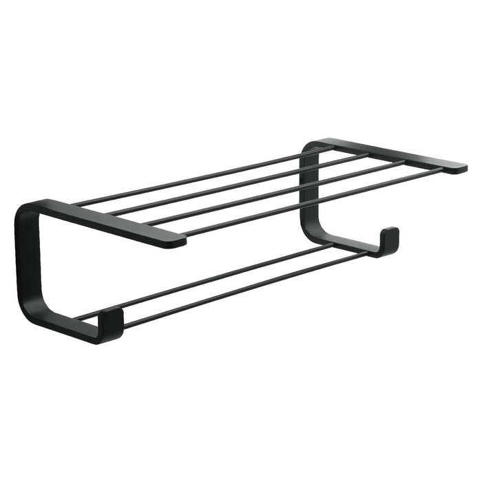 GEDY 32351400000 Estante Doble para Toallas Negro Mate