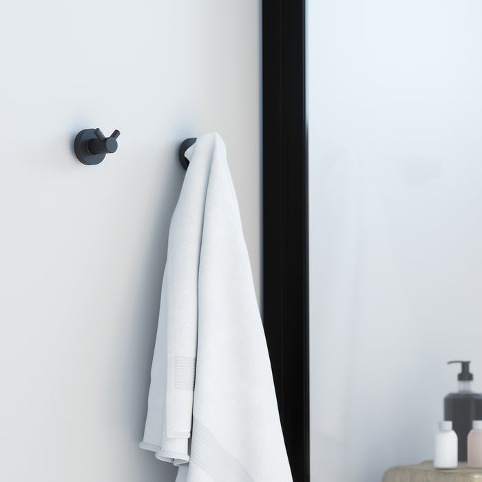 SONIA 194087 ASTRAL Percha Doble Negro Mate