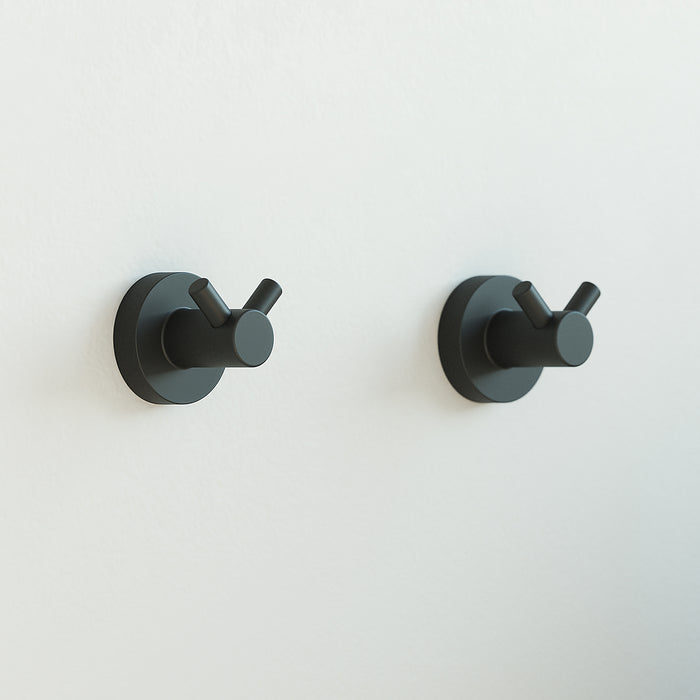 SONIA 194087 ASTRAL Percha Doble Negro Mate