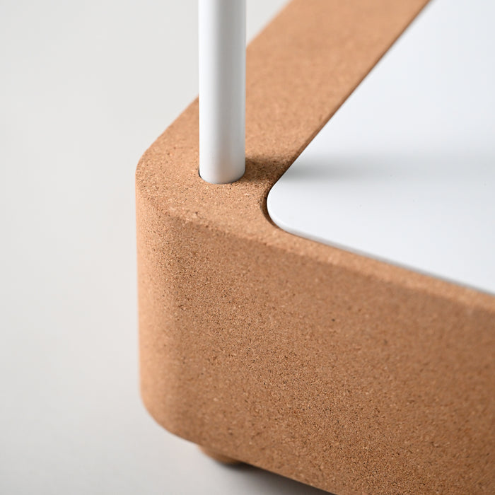 SONIA 199761 BIOCO Combi Toallero Doble Contenedor Nat Blanco