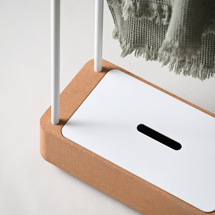 SONIA 199761 BIOCO Combi Toallero Doble Contenedor Nat Blanco