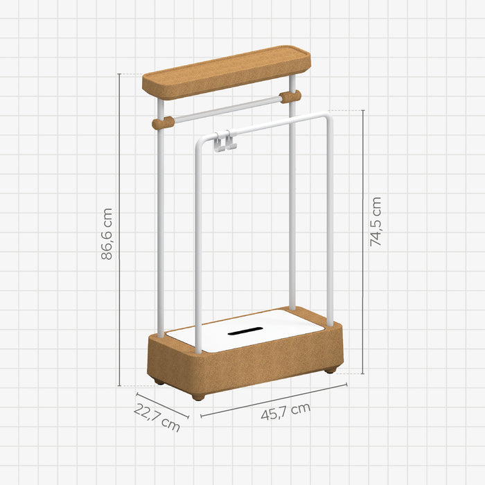 SONIA 199815 BIOCO Combi Toallero Maxi Natural Blanco