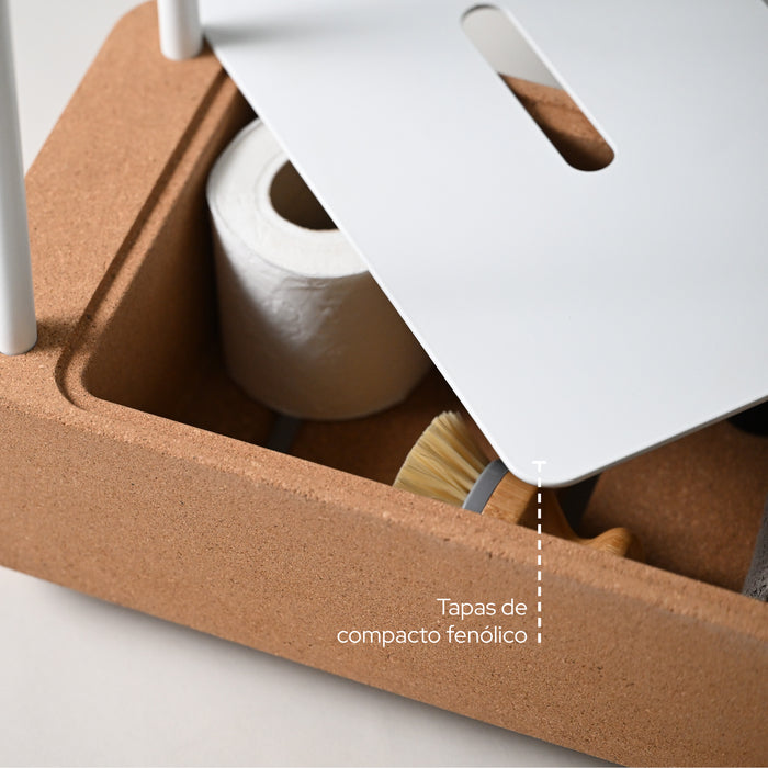 SONIA 199815 BIOCO Combi Toallero Maxi Natural Blanco