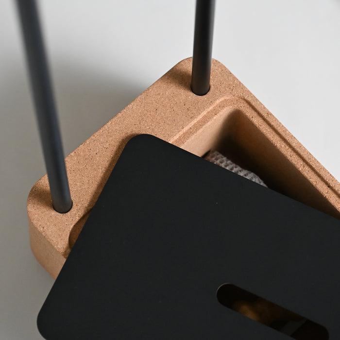 SONIA 199822 BIOCO Combi Toallero Maxi Natural Negro