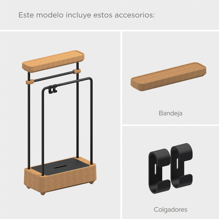 SONIA 199822 BIOCO Combi Toallero Maxi Natural Negro