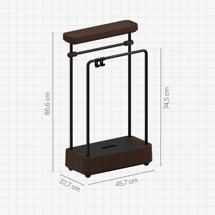 SONIA 199839 BIOCO Combi Toallero Maxi Mocca Negro