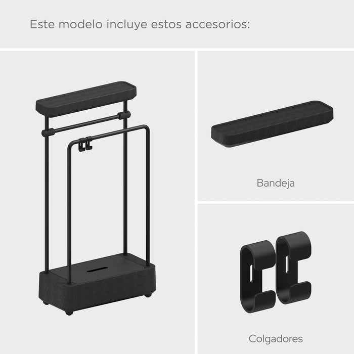 SONIA 199846 BIOCO Combi Toallero Maxi Negro