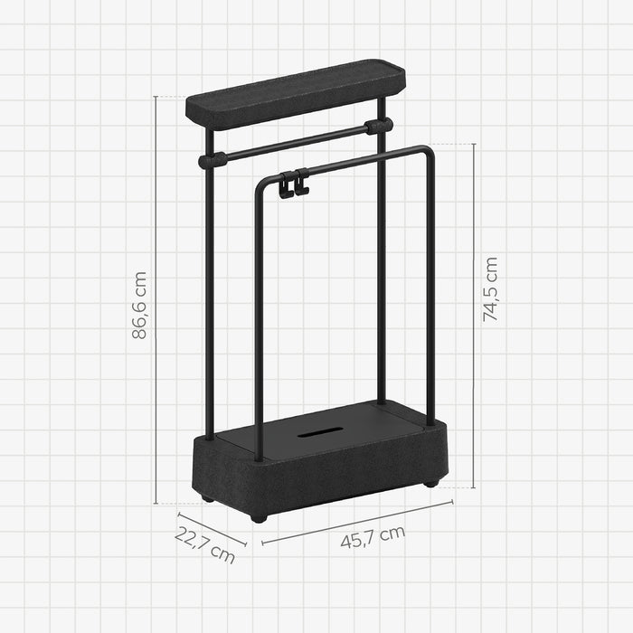 SONIA 199846 BIOCO Combi Toallero Maxi Negro