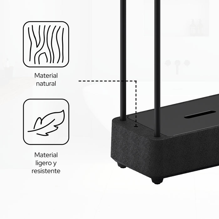 SONIA 199846 BIOCO Combi Toallero Maxi Negro