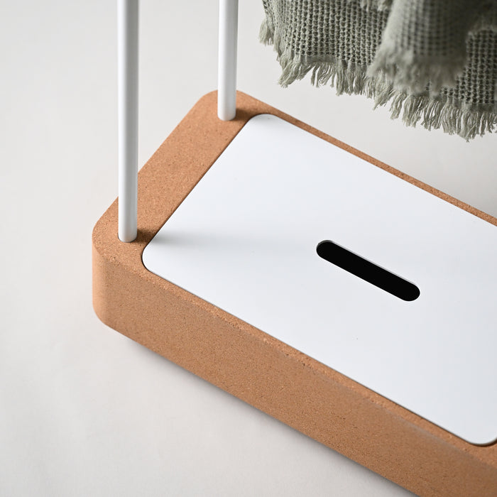 SONIA 199860 BIOCO Combi Toallero Anilla Natural Blanco