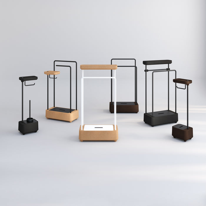 SONIA 199877 BIOCO Combi Toallero Anilla Natural Negro