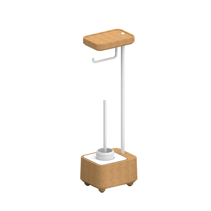 SONIA 199914 BIOCO Combi WC Escobillero Natural Blanco