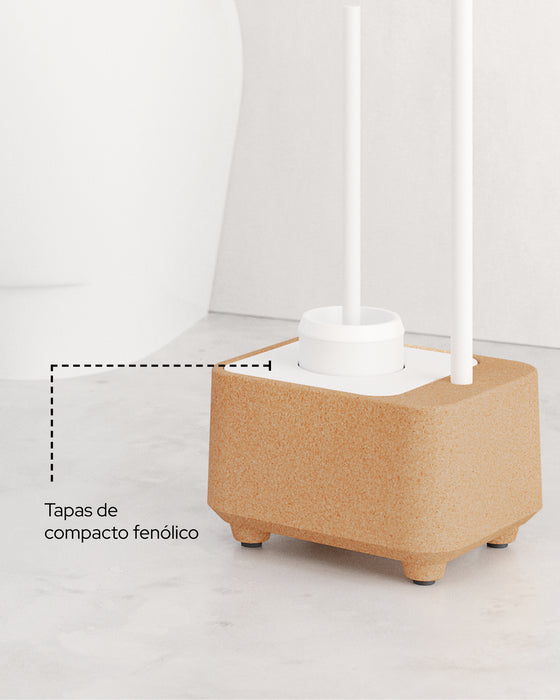 SONIA 199921 BIOCO Combi WC Escobillero Natural Negro