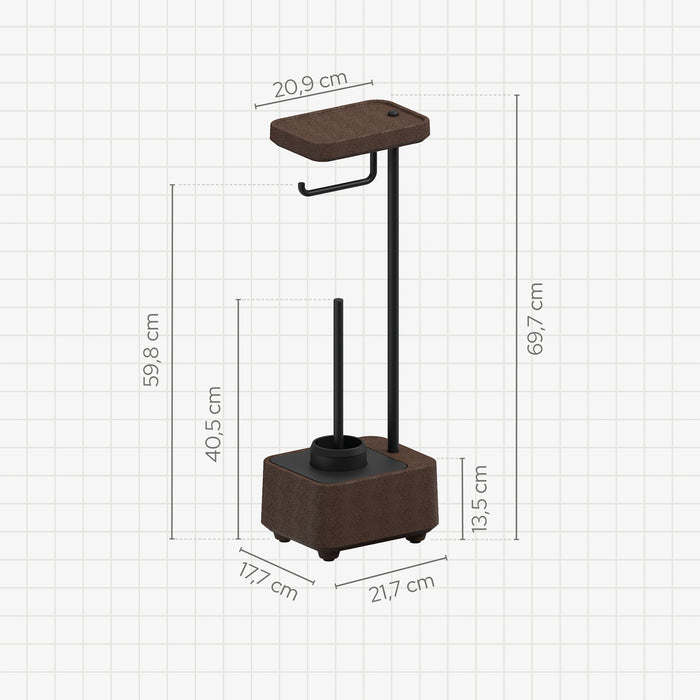 SONIA 199938 BIOCO Combi WC Escobillero Mocca Negro