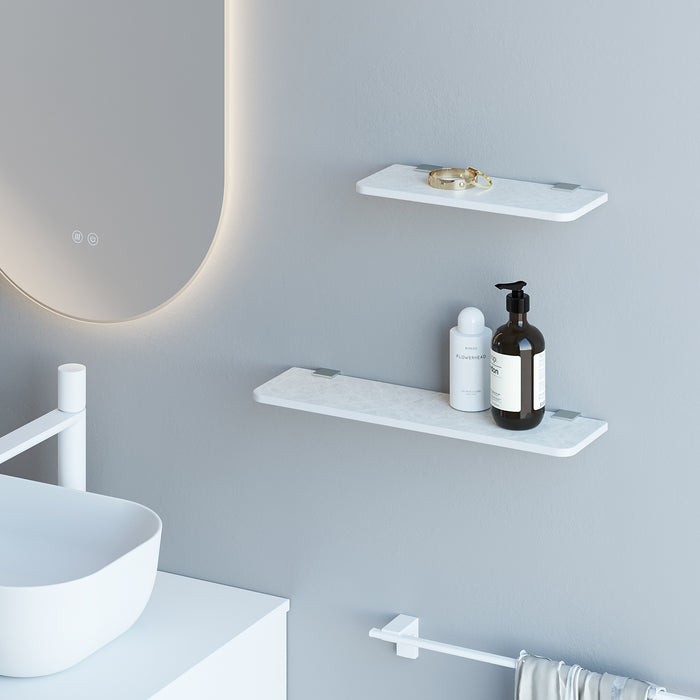 SONIA 199952 NOX Shelf 300 Nox Pietra Nickel Brushed