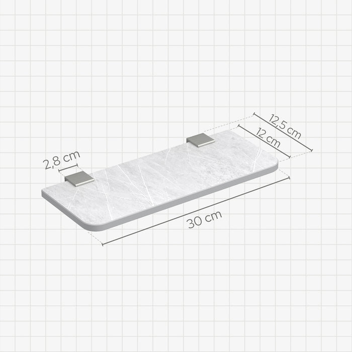 SONIA 199952 NOX Shelf 300 Nox Pietra Nickel Brushed