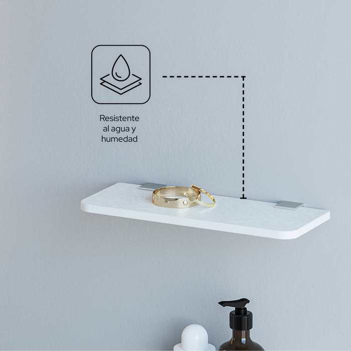 SONIA 199952 NOX Shelf 300 Nox Pietra Nickel Brushed