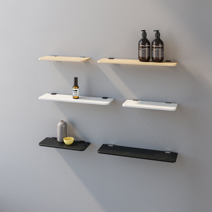 SONIA 199952 NOX Shelf 300 Nox Pietra Nickel Brushed