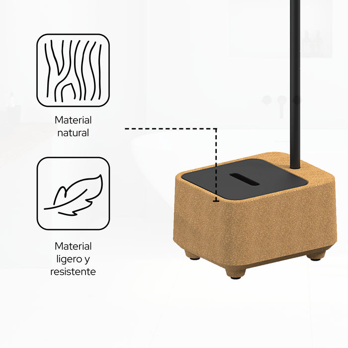 SONIA 199976 BIOCO Combi WC Contenedor Nat Negro