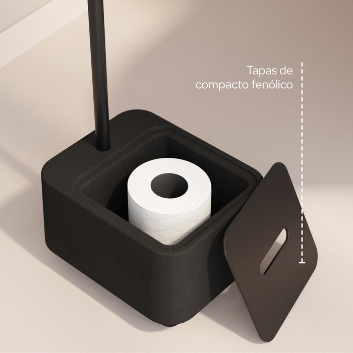 SONIA 199976 BIOCO Combi WC Contenedor Nat Negro
