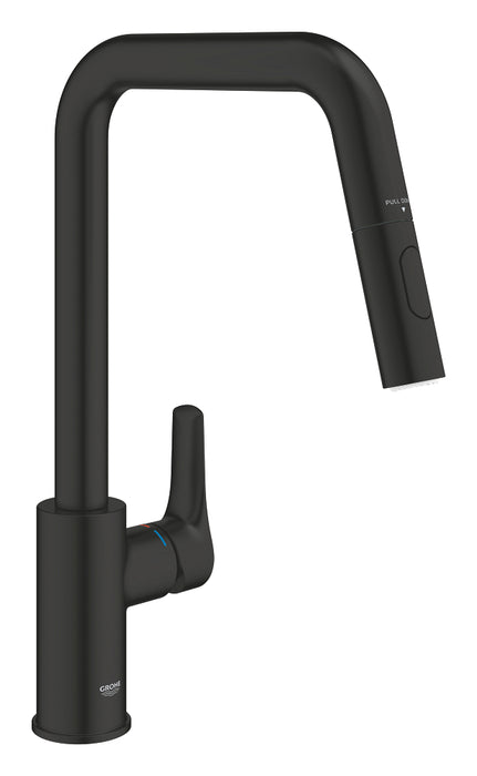 GROHE 30 619 243 EUROSMART Monomando de fregadero 1/2" negro mate