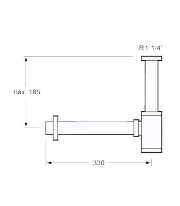 ARCOBAÑ 40SFABSC  Sifón Cónico "abs" Cromo