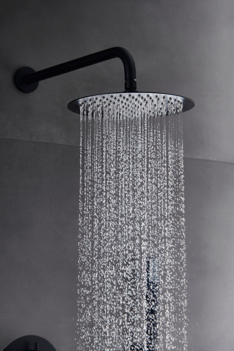 IMEX GPM039/NG MONZA Conjunto Grifo Ducha Monomando Empotrado Negro Mate