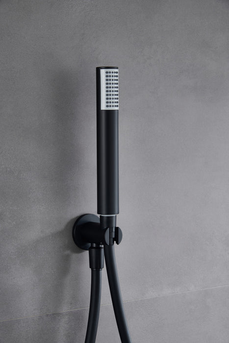 IMEX GPT039/NG TÍVOLI Conjunto Ducha Monomando Empotrado Color Negro Mate
