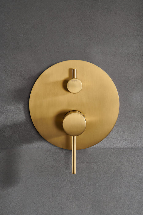 IMEX GPT039/OC TÍVOLI Conjunto Ducha Monomando Empotrado Color Oro Cepillado